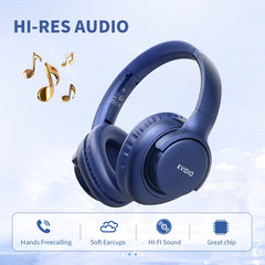 Electronic Wireless Bluetooth Headphones Over-Ear, Deep Bass Hi-Fi Stereo, 65H Playtime, Foldable Lightweight Headset with Mic for iOS/Android/PC Headset Earbud Headphonesbluetooth Black #TikTokShopHolidayHaul Audio Wirelessheadphone tiktokshopspringglo