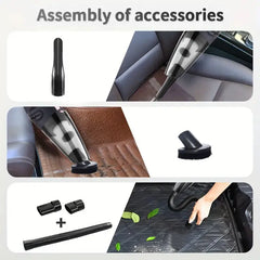 Mini Cordless Handheld Vacuum Cleaner Powerful Suction for Home & Car Cleaning Perfect for Pet Hair, Dust, Crumbs & Small Messes Lightweight, Portable & Wireless with Multiple Attachments | Quick Clean Anytime Anywhere