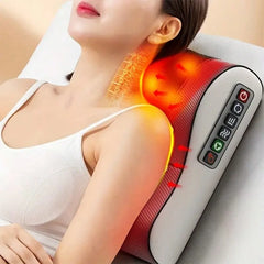 Neck massage pillow, with 20 neck kneading heads and a 6-key control panel including neck, shoulders, waist, back and legs. It is very suitable for office workers and the elderly. It is the best gift for parents, friends and lovers.