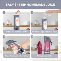 Ultimate Digital Juicer Blender with LED Display, Multimode Leak-Proof Large Capacity USB Rechargeable Cool Tech Gadget for Fruit & Vegetable, Liquid Diet, Travel, Household Kitchen Mother's Day Gift, Cool Tech Gadgets Instant Smoothie Maker