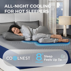 "Weightless Cooling Mattress for Heavy Users - 5-Zone Support & 8°C Cooler",Fiberglass-Free Sleep Experience Temperature Regulation,DealsForYouDays