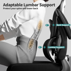 330 lbs Ergonomic Mesh Office Chair – Reclining Swivel Rolling Desk Chair