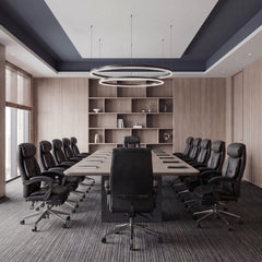 375LBS Big & Tall Heavy Duty Ergonomic Office Chair – Reclining Executive Desk Chair
