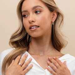 PAVOI Zirkonia Herz Halskette – 14K vergoldete niedliche zierliche Liebesanhänger Halsketten für Frauen – Choker Herzanhänger Halskette Schmuck Geschenke