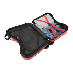 Valise rigide à roulettes Disney Cars à monter - Rouge