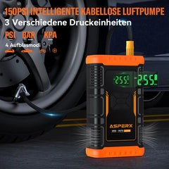 AsperX AX260 Jump Starter with Air Compressor, 3000A/150PSI Car Battery Jump Starter, 12V Jumper Box Portable with Tire Inflator for Truck, Vehicle