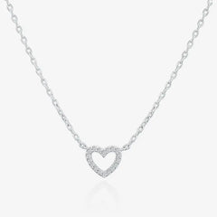 PAVOI Zirkonia Herz Halskette – 14K vergoldete niedliche zierliche Liebesanhänger Halsketten für Frauen – Choker Herzanhänger Halskette Schmuck Geschenke