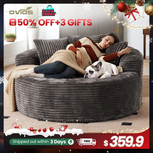 Oversized Round Sofa Bed
