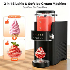 6-in-1 Slushie Machine, Ice Cream Maker and Margarita Machine,No Ice Needed, Self-Freezing with Rapid Chill, 6 Preset Modes and Automatic Cleaning, for Home, Party, Frozen Drinks, Frappe, Smoothie, Summer Must Have,tiktokshopsummersale
