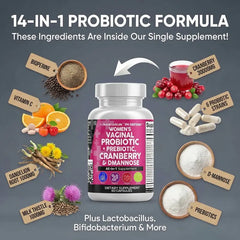 Vaginal Probiotics with Prebiotics & Cranberry