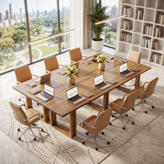 63 Farmhouse Solid Wood Executive Desk – Rectangular Computer & Writing Table