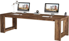 86.6" Extra Long Two Person Desk – Double Computer & Writing Table for Home Office