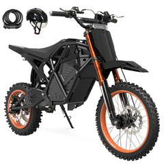ESKUTE 3500W Mittelmotor E-Bike für Erwachsene, All-Terrain Elektrofahrrad für Campingausrüstung, 48V 23Ah 60 Meilen Dual-Sitz E-Bikes, Vatertagsgeschenk + Gratis Helm