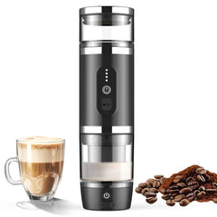 Tragbare Espressomaschine mit Milchaufschäumer