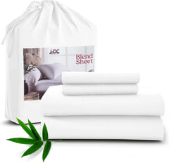 Lux Decor Bedsheet Set, Rayon Derived from Bamboo, Breathable & Soft, Hotel Luxury Silky Bedding