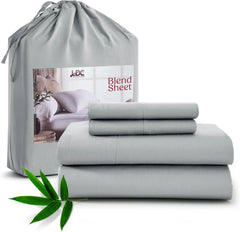 Lux Decor Bedsheet Set, Rayon Derived from Bamboo, Breathable & Soft, Hotel Luxury Silky Bedding