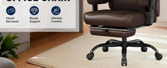 Big & Tall Executive Office Chair with Footrest – High Back Ergonomic Desk Chair