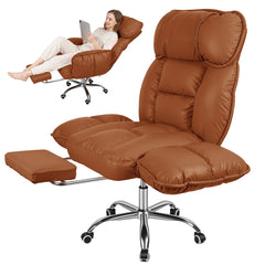 Big & Tall Executive Office Chair with Footrest – High Back Ergonomic Desk Chair