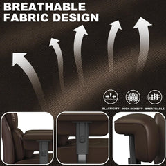 Big & Tall Executive Office Chair with Footrest – High Back Ergonomic Desk Chair