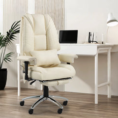 Big & Tall Massage Office Chair with Heat – 6-Point Vibration Reclining Ergonomic Desk Chair