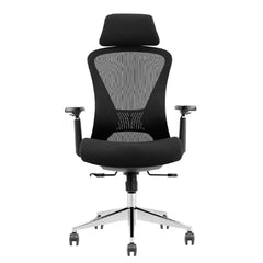Black Ergonomic Mesh Office Chair – Adjustable Lumbar Support Swivel Desk Chair
