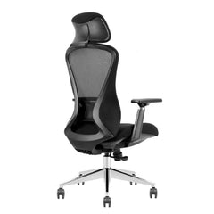 Black Ergonomic Mesh Office Chair – Adjustable Lumbar Support Swivel Desk Chair