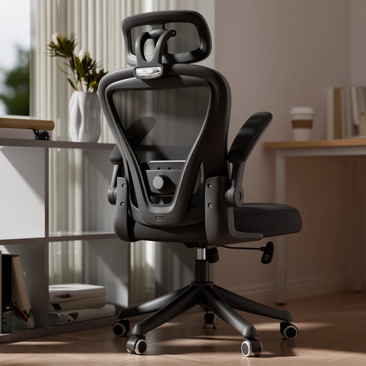 Black Ergonomic Mesh Office Chair with Lumbar Support – Computer & Desk Chair