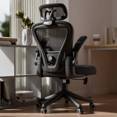 Black Ergonomic Mesh Office Chair with Lumbar Support – Computer & Desk Chair