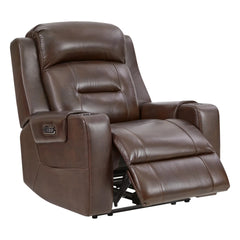 CHITA Genuine Leather Power Recliner Chair for Adults, Lay Flat Electric Recliner