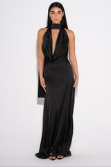 Glamour Evening Dress - Black