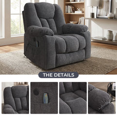 EBELLO Power Lift Recliner Chair with Massage & Heat, USB Ports & Cup Holders