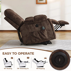 EBELLO Power Lift Recliner Chair with Massage & Heat, USB Ports for Elderly