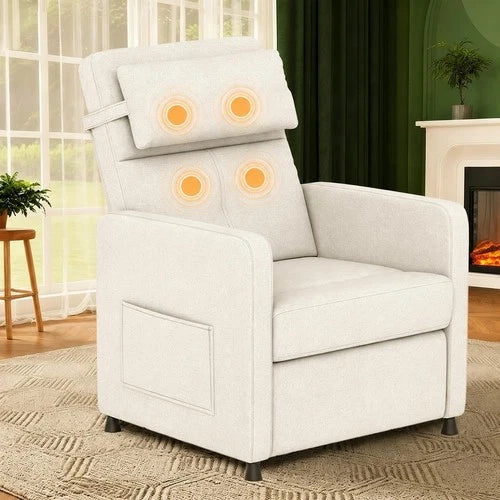 Electric Power Recliner Chair with Massage & Heat, Comfortable Reclining Sofa Chair