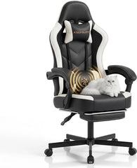 Ergonomic Gaming Office Chair with Footrest – High Back Computer Desk Chair