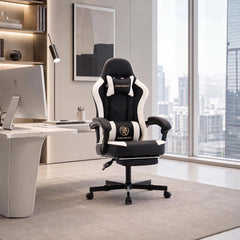 Ergonomic Gaming Office Chair with Footrest – High Back Computer Desk Chair