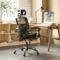 Ergonomic High Back Office Chair – Adjustable Lumbar Support Computer Desk Chair