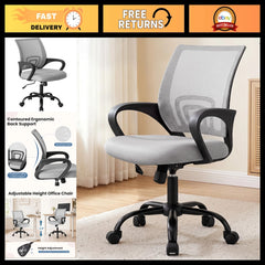 Ergonomic Home Office Chair – Executive Mesh Desk Chair for Comfort & Support