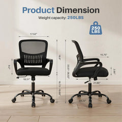 Ergonomic Home Office Chair with Lumbar Support – Computer & Desk Chair