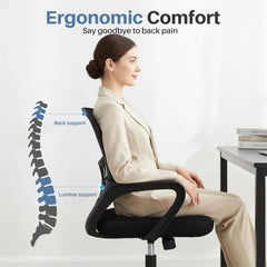 Ergonomic Home Office Chair with Lumbar Support – Computer & Desk Chair