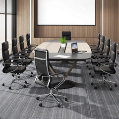Ergonomic Leather Executive Office Chair – Adjustable Lumbar Support Desk Chair