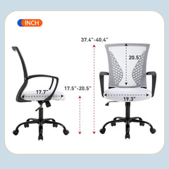 Ergonomic Mesh Office Chair – Computer Desk Chair with Lumbar Support