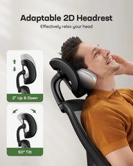 Ergonomic Mesh Office Chair – High Back Desk Chair with Adjustable Lumbar Support