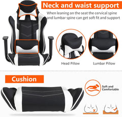 Ergonomic PC Gaming Chair – High Back Executive Office Chair with PU Leather
