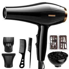 Hot & Cold Hair Dryer with Styling Attachment Set (6 or 7 Pieces)