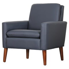 Navy Blue Leather Recliner Chair, Modern Single Reclining Sofa & Accent Seating