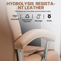 PU Leather Executive Office Chair – Ergonomic Swivel Computer Desk Chair