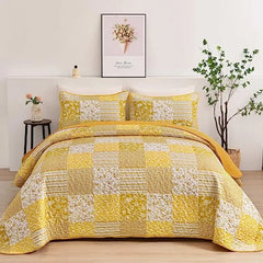 【Sommerlaune】Walflotte Wendedecken, leichte Boho-Tagesdecken mit Druckmuster, Bettüberwurf-Set mit 2 Kissenbezügen für King/Queen-Size, 1 Kissenbezug für Twin-Size, weich für alle Jahreszeiten