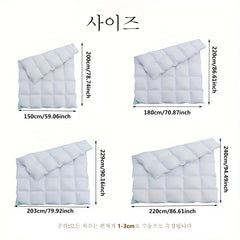 Hotel-Steppdecke, Queen-Size, King-Size, leicht, flauschig, bequem und atmungsaktiv, weiche Winterdecke, sehr warm, 200x230/220x240, Tagesdecke