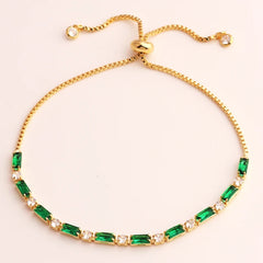 14K gold-plated bracelet Square link jointed chain Punk hip-hop style men's and women's universal bracelet Golden tone fashionable accessory waterproof women's bracelet