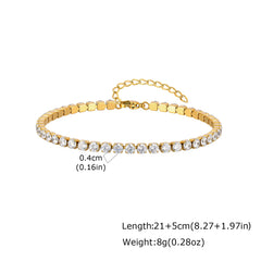 Gold Plated Beaded Anklet for Women